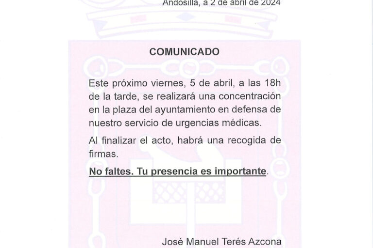 Comunicado del ayuntamiento