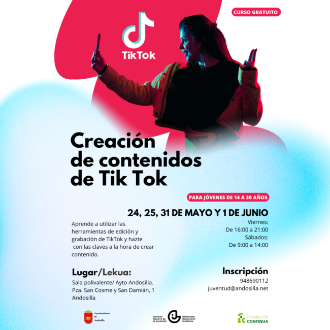 Curso de Tiktok en Andosilla