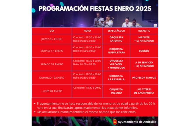 Fiestas de enero 2025