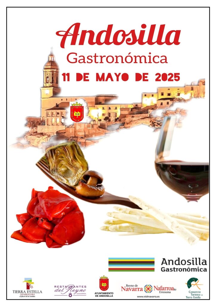 Cartel jornada gastronómica en Andosilla 2025